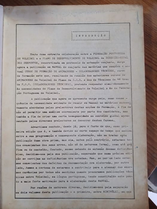 Voleibol-Manual do animador, colaborador técnico 1977