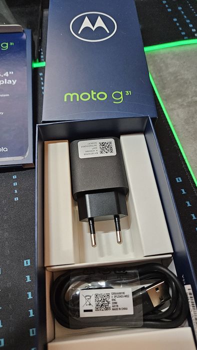 Motorola G31: Bez rys,  z ładowarką! 64/4GB OLED android