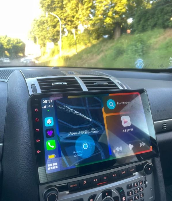 Rádio 2 DIN Android Peugeot 407 + 4 GB RAM + 32 GB ROM + Carplay+GPS