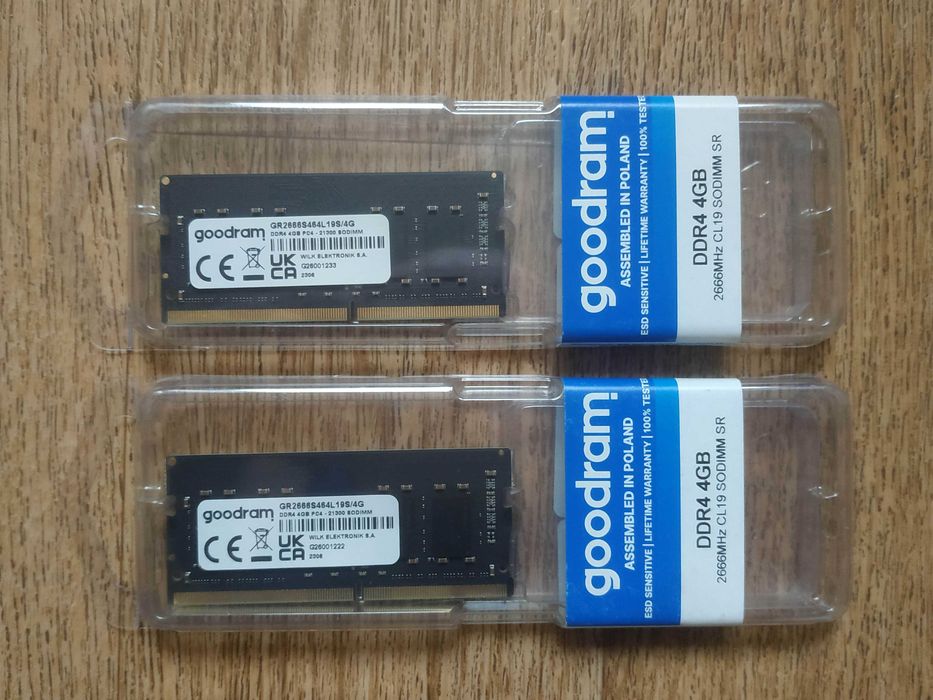 Нова, Sodimm DDR4/2666MHz по 4Gb !