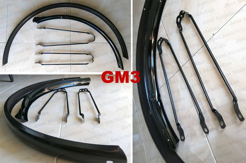 Guarda-lamas de bicicleta, hastes e acessórios