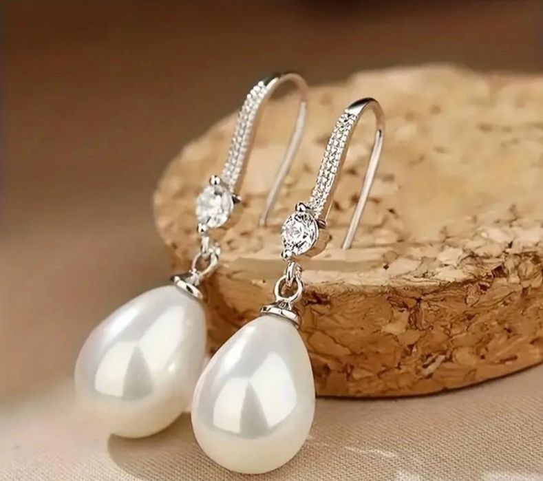 Сережки з перлинами