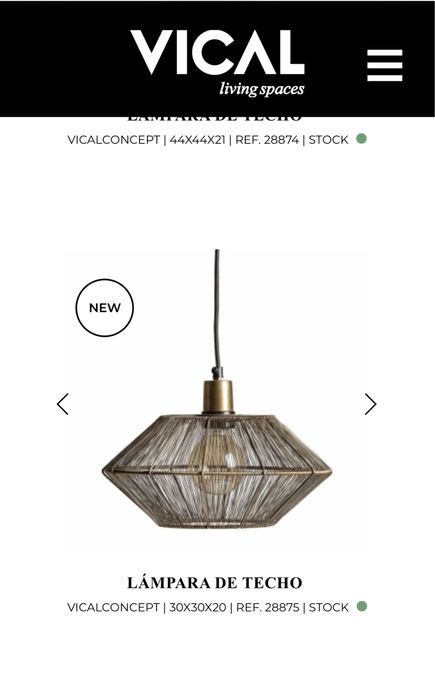 Candeeiro de tecto suspenso