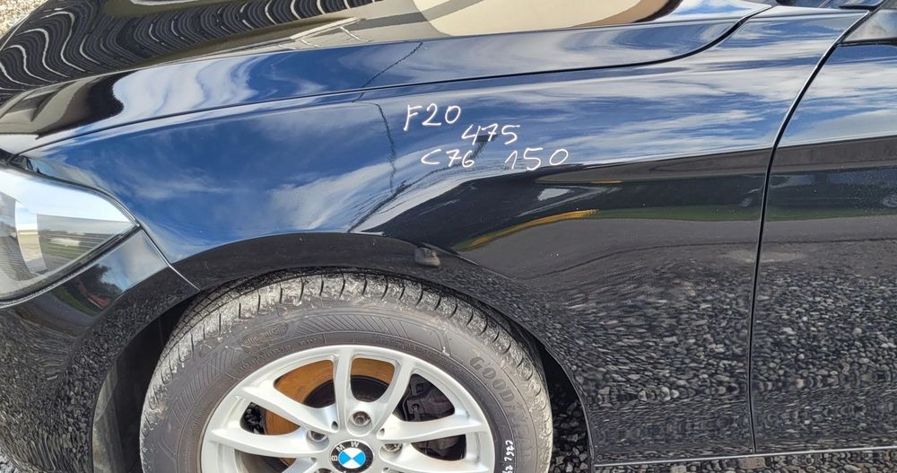BŁOTNIK LEWY PRZÓD PRZEDNI BMW 1 F20 F21 475 BLACKSAPPHIRE C76
