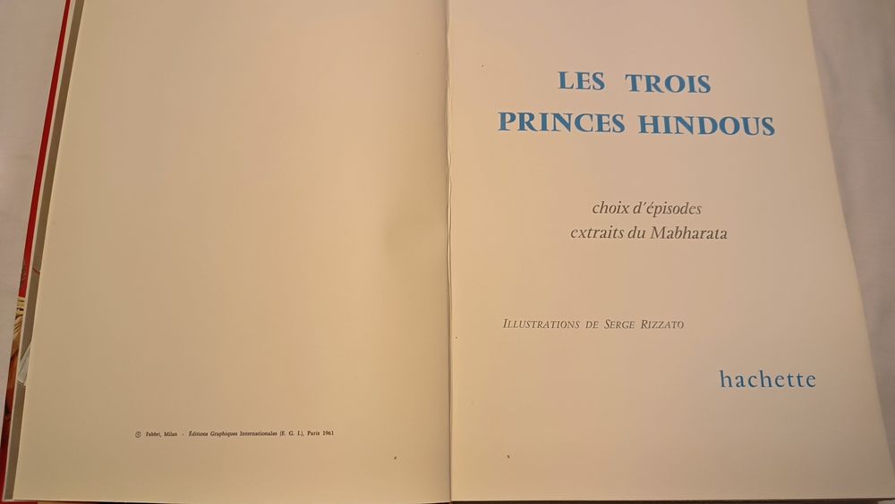 Livro em Francês " Contes Indiens". Antigo. Ano 1961