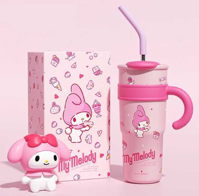 Tumbler/Garrafa Térmica Hello Kitty e Sario Original NOVO ENVIO GRÁTIS