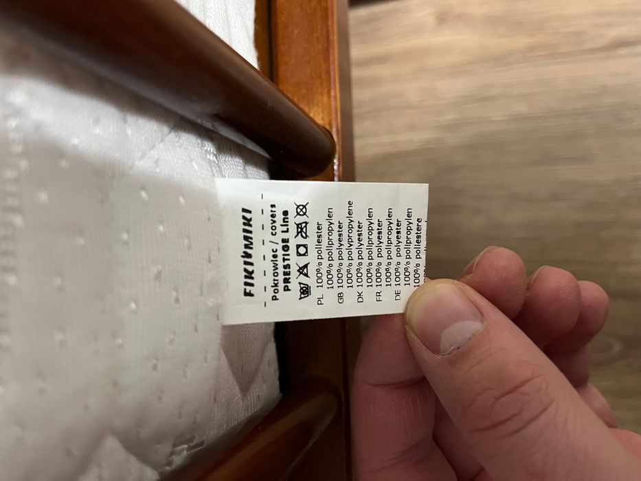 Łóżeczko 120x60cm z materacem  dwustronnym Fiki Miki