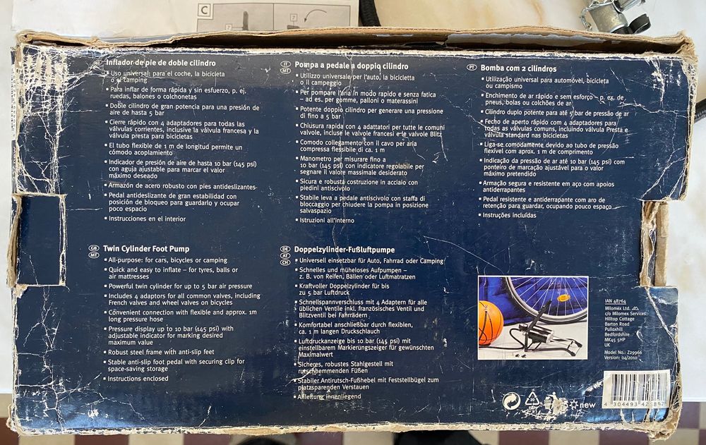 Bomba com 2 cilindros