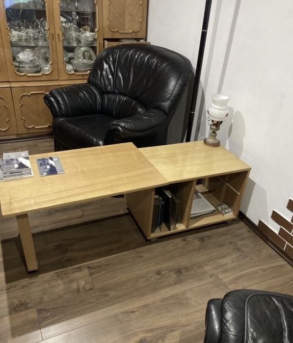 Стенка , светлый орех , полированная
