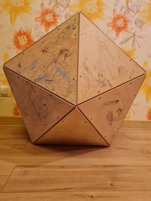 Будка - домик лежанка для котов и собак з натурального дерева