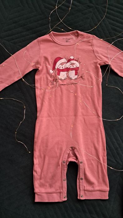 Pajac Świateczny Fox & Bunny  r.80