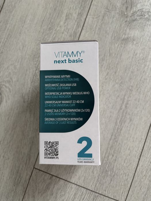 VITANMY next basic nowy ciśnieniomierz naramienny