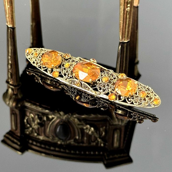 Pozłacana broszka z lat 60-tych – Stanley Hagler