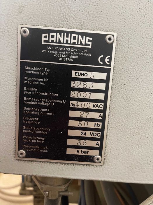 Piła panelowa PANHANS EURO 5 – rok 2001 – sprawna – 37 000 zł netto