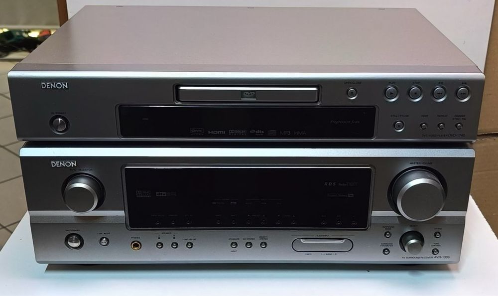 Amplituner Kina Domowego – Denon AVR-1306/Odtwarzacz DVD – Denon DVD-1740