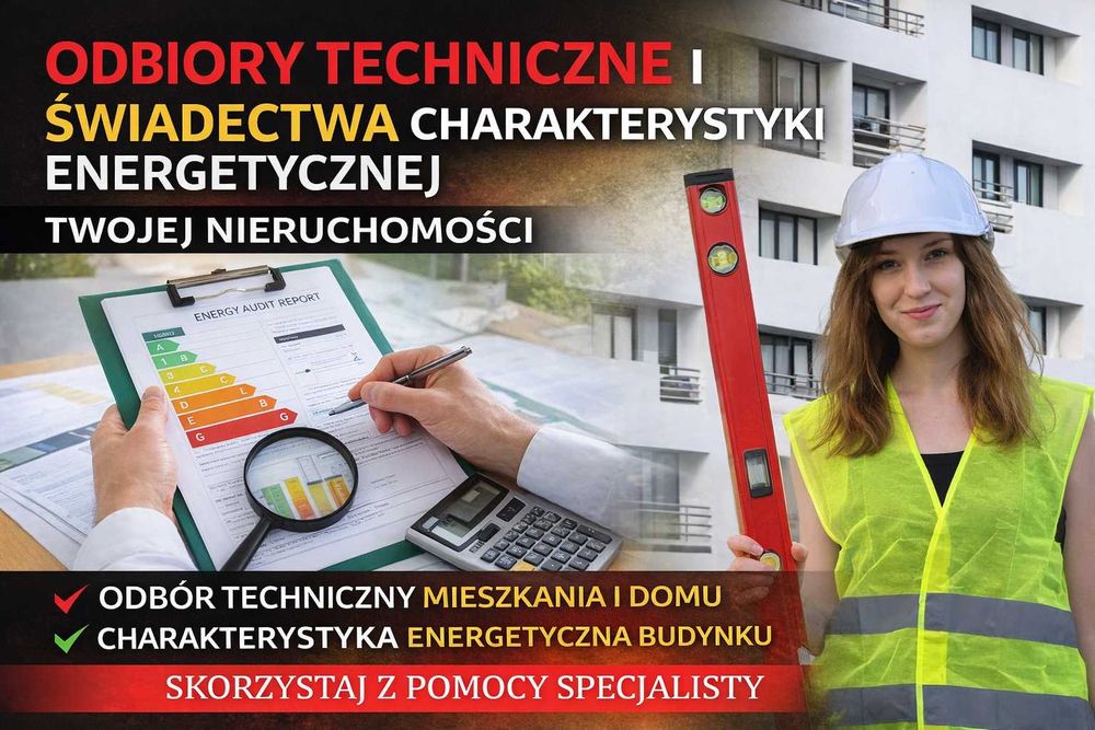 Odbiór techniczny Poznań | Świadectwo charakterystyki | inwentaryzacje