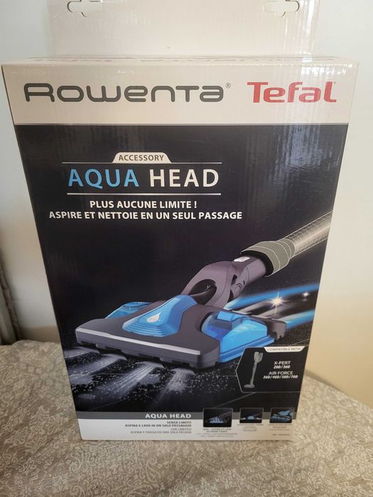 Aqua head,
Nakładka mopująca TEFAL do odkurzaczy Xforce, Rowenta, nowa