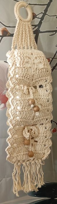 Suporte de papel higiénico feito à mão