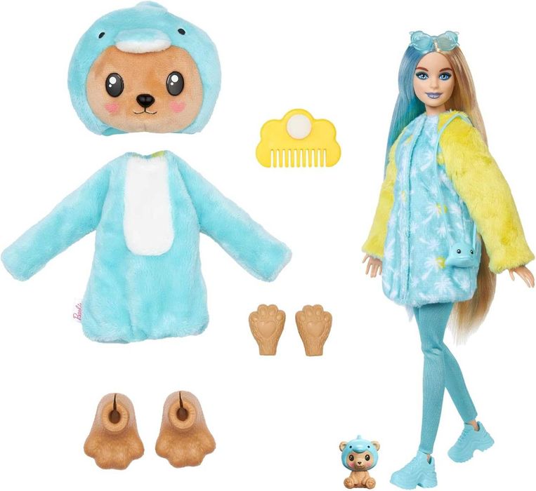 Barbie Cutie Reveal Барбі Ведмедик дельфін Teddy Bear as Dolphin