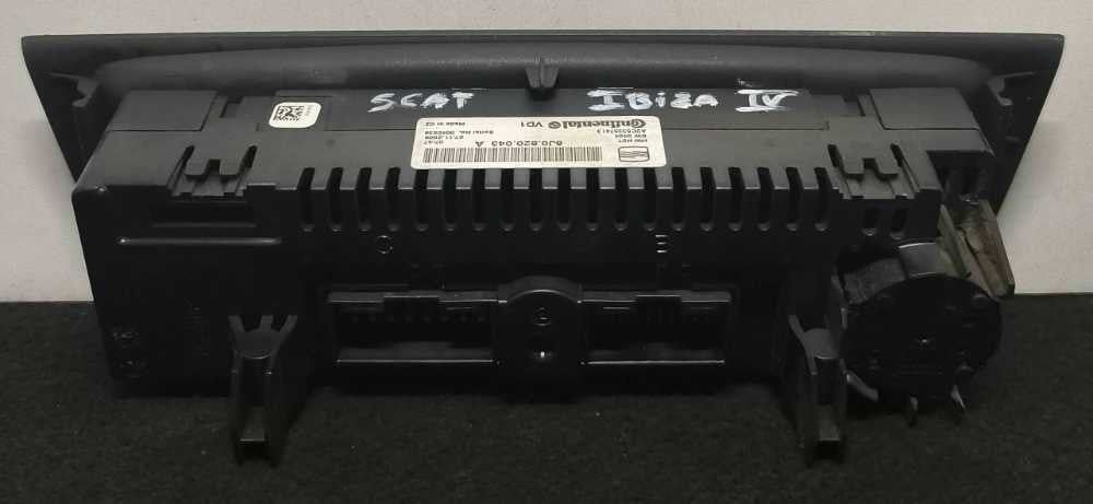 Comando Chauffage / Sofagem 6J0820043A - SEAT IBIZA IV