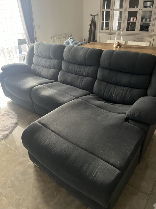 Sofá Premium Chaise Longue com Relax no Lado Direito – Como Novo