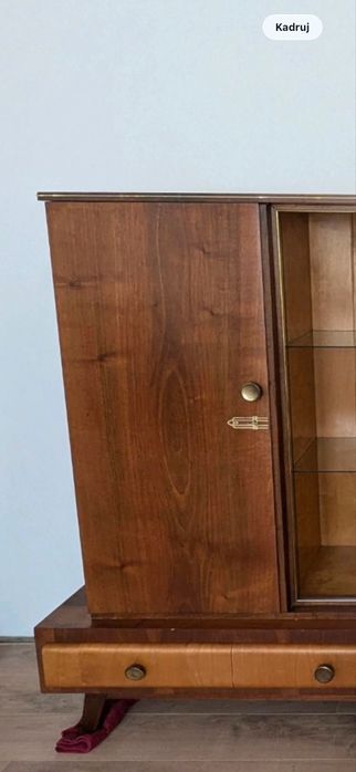 Kredens/witryna drewniana