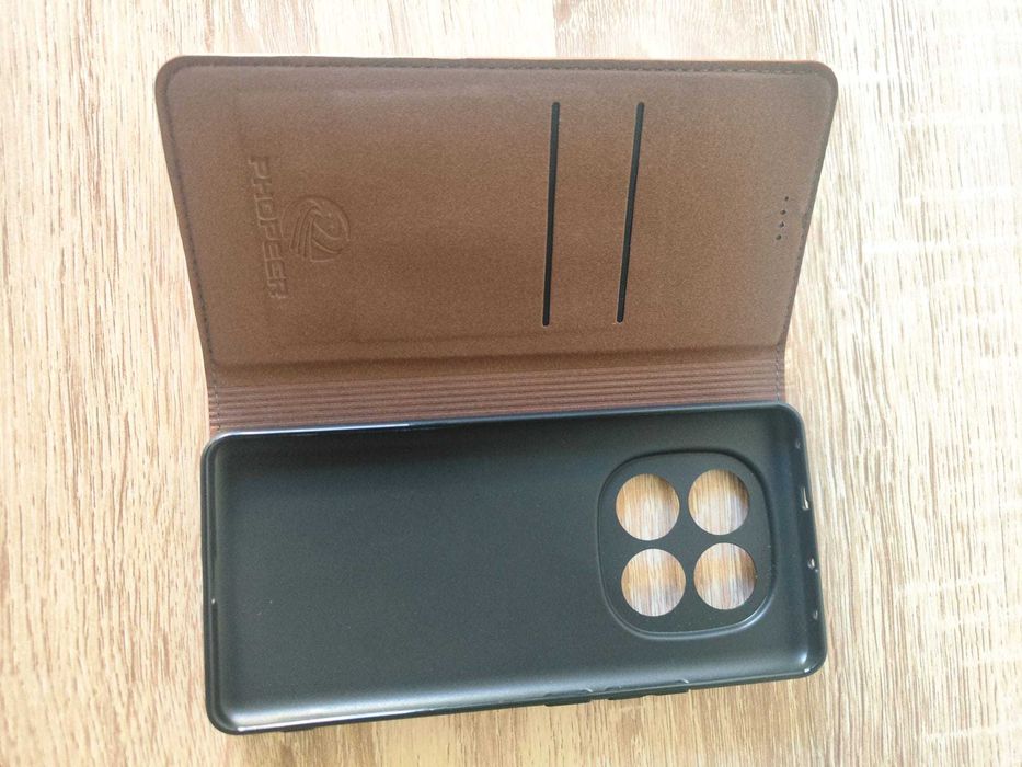 Capa carteira Xiaomi Redmi Note 14 Pro 5G castanha