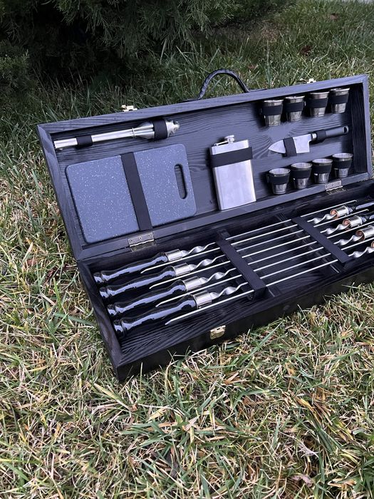 Набор шампуров подарок шампура в кейсе