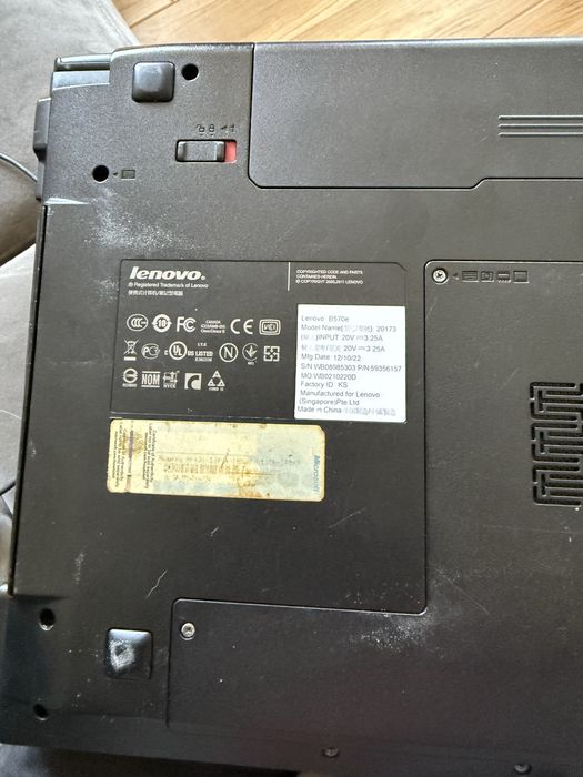 Laptop lenovo B 580
