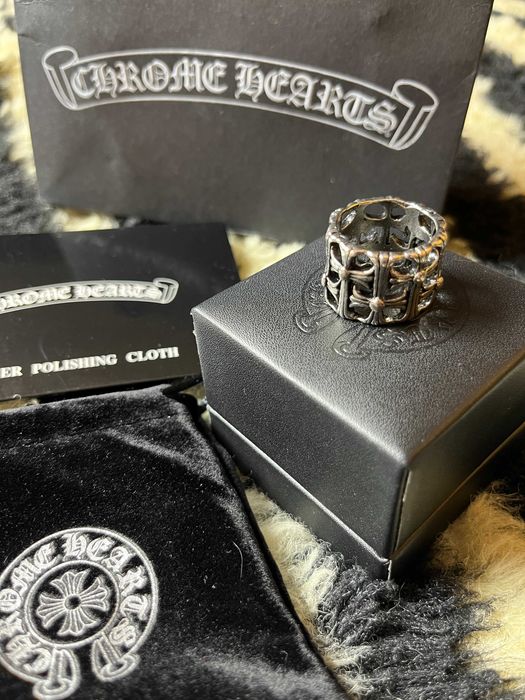 Chrome Hearts Cemetery Ring Кольцо Хром Хартс с крестами