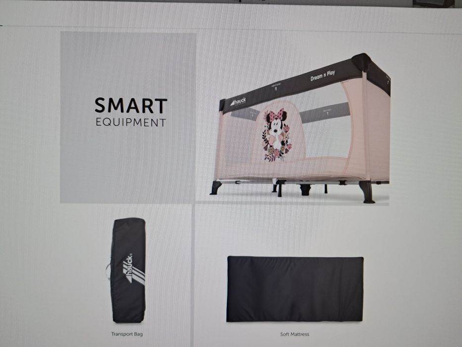 Berço de viagem para bebés.