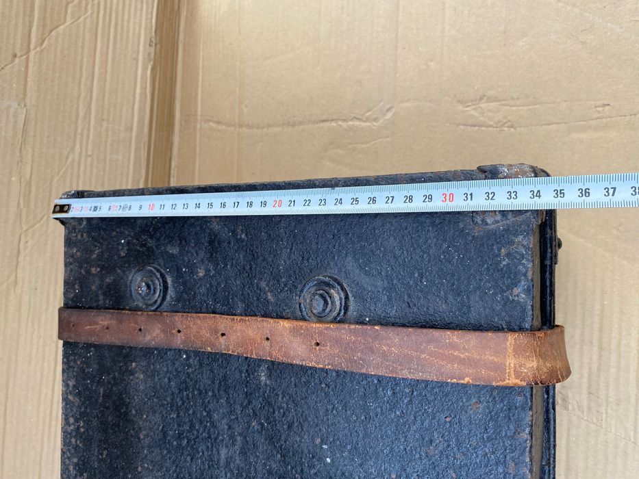 Mala Vintage de viagem em metal Inglesa dos anos 90