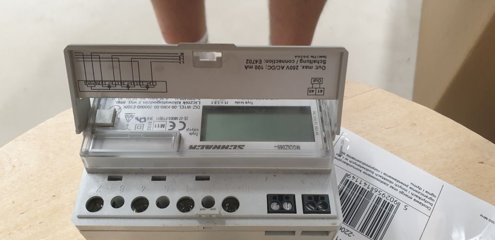 Licznik podlicznik SCHRACK 3 fazowy bezpośredni