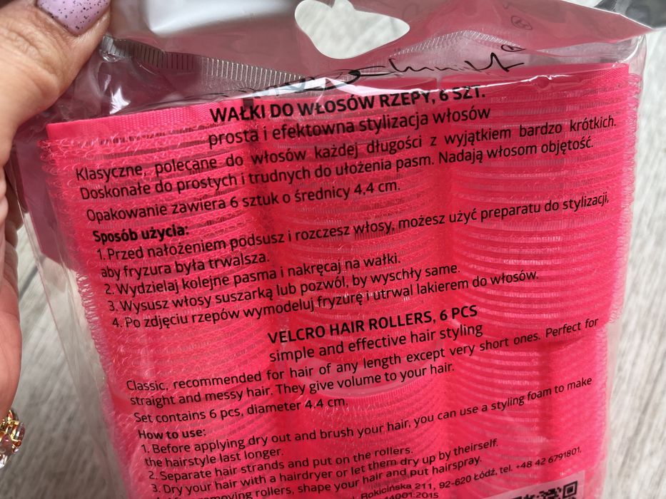 Wałki do włosów rzepy 6 sztuk nowe