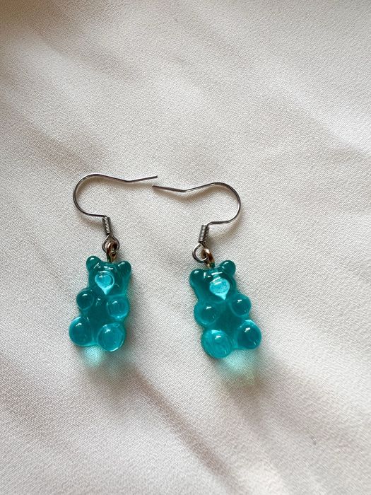 Kolczyki misie niebieskie