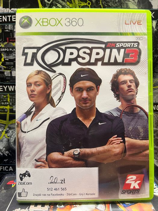 Topspin 3 | xbox 360 | Sklep | Kraków | Wysyłka | Wymiana