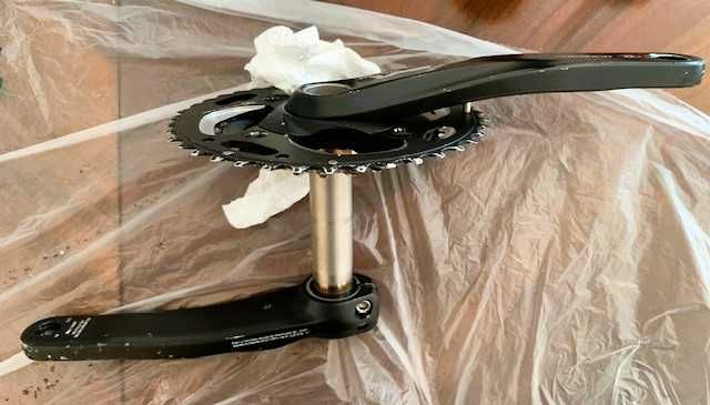 Discos Shimano SM-RT30 e Pedaleira Shimano XT - Usados