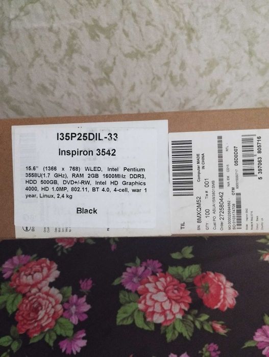 Ноутбук Dell, під розборку, не працює материнська плата