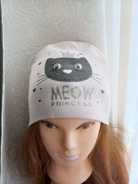 Шапка для дівчинки демісезон 50-52 см