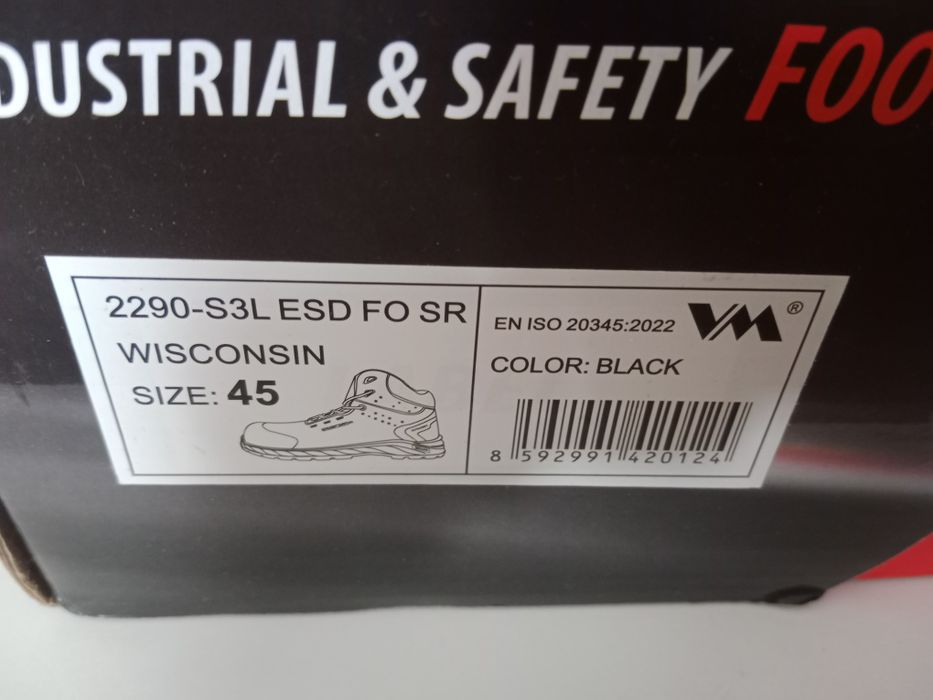 Buty robocze Wisconsin rozmiar 45