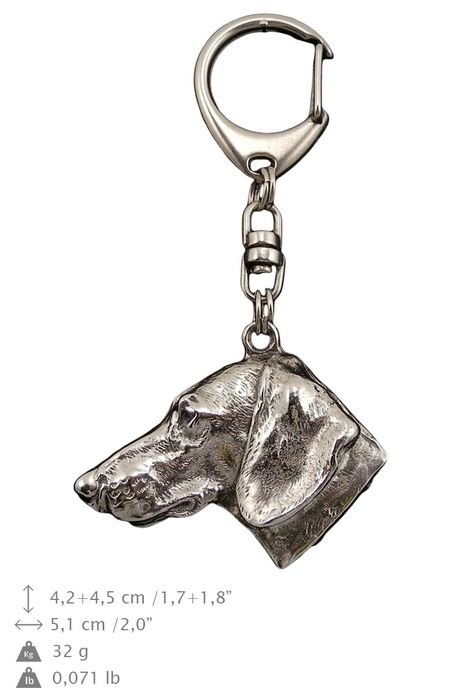 Jamnik szorstkowłosy I brelok posrebrzany Art-Dog