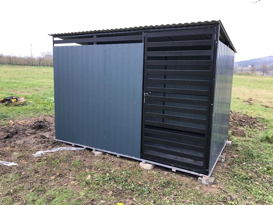 Wiata na śmieci schowek ogrodowy