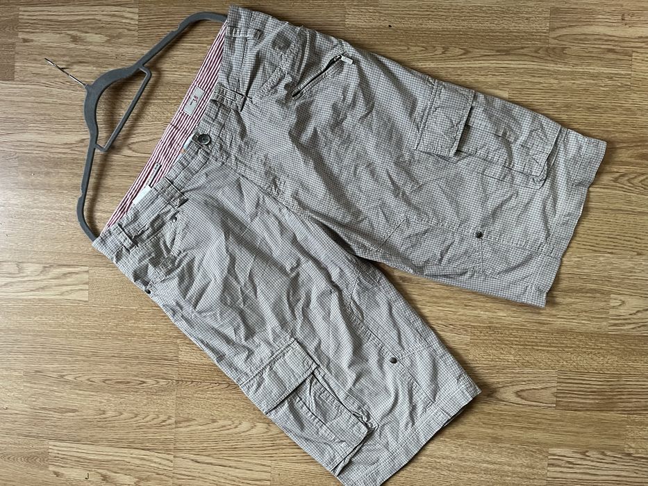 Lerros szorty męskie cargo z kieszeniami w kratkę XL/2XL
