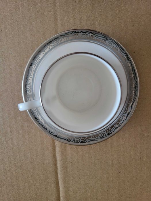 Chávena Café + Pires - Davenham Platinum | Royal Worcester