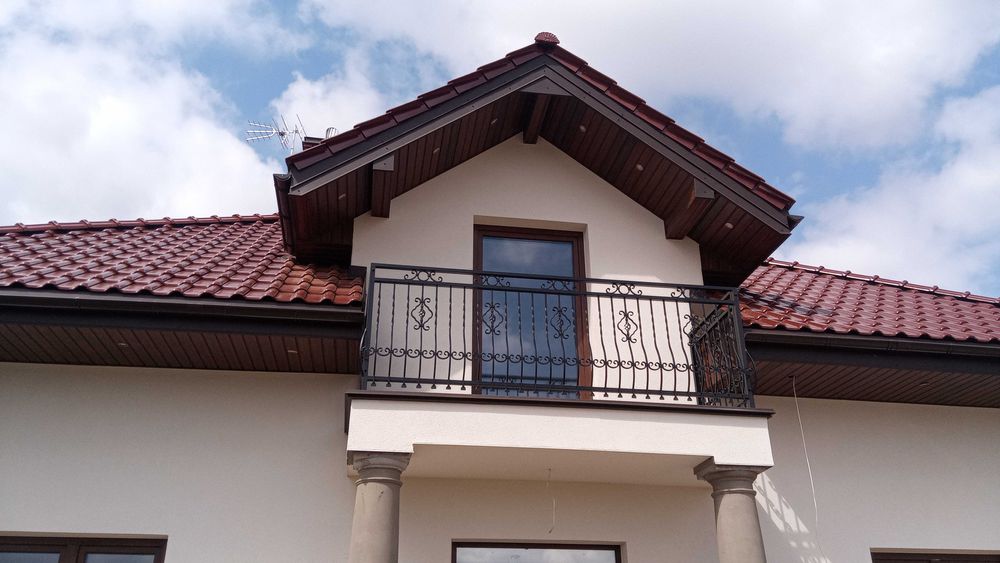 Balustrada balkonowa taras piękna kuta barierka na wymiar każdy kolor