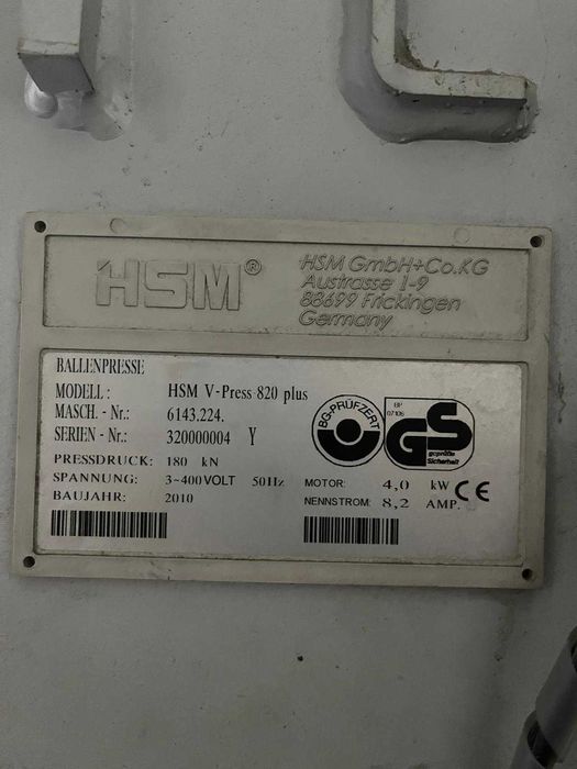 Belownica HSM 820 plus