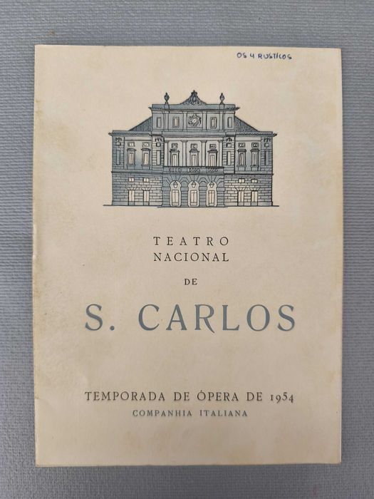 OS QUATRO RÚSTICOS - E. Wolf Ferrari 
Progr e argumen
Ópera S. Carlos