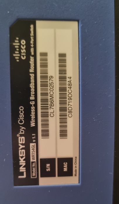 Продам  Wi-Fi  роутер  Linksys  WRT 54 GL