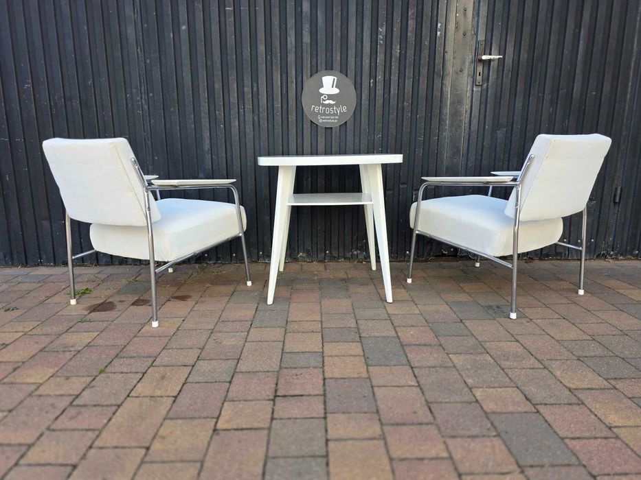 Designeskie fotele KOVONA - Bauhaus lata 60. Czechosłowacja, Mid-Century, PRL * GRATIS stolik