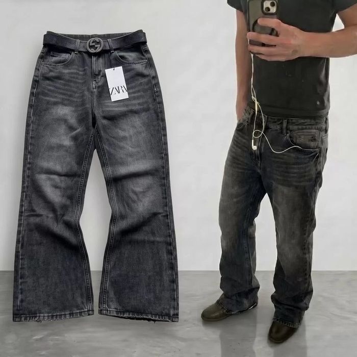 Джинсы клеш Zara flared jeans Bootcut черные